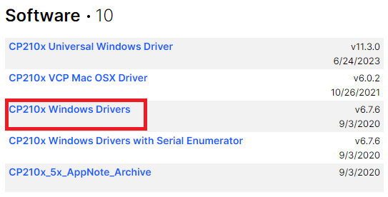 Instalando os Drivers da Ponte USB para UART CP210x no PC Windows